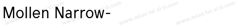 Mollen Narrow字体转换
